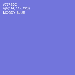 #7275DC - Moody Blue Color Image